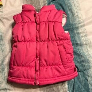 Carters 12 Month Pink Puffer Vest